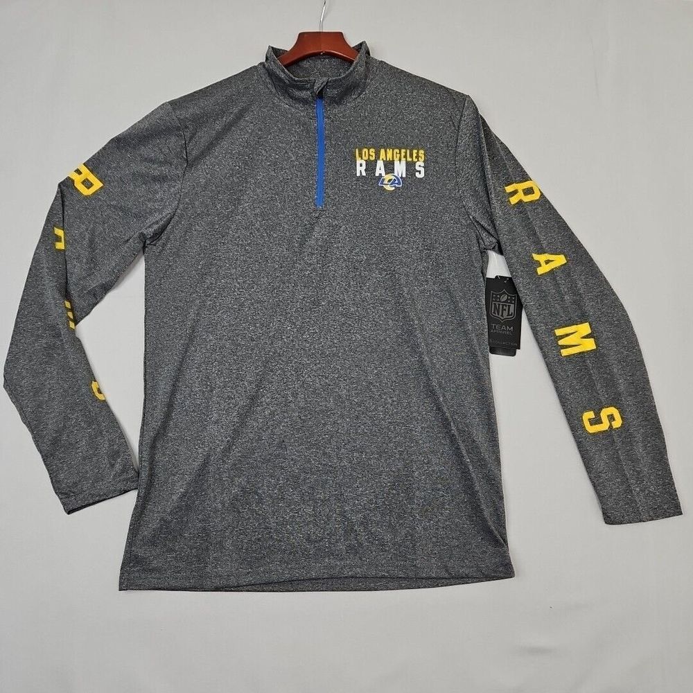 Los Angeles Rams NFL Team 1/4 Zip Pullover Tech Jacket Shirt size Men's Size M